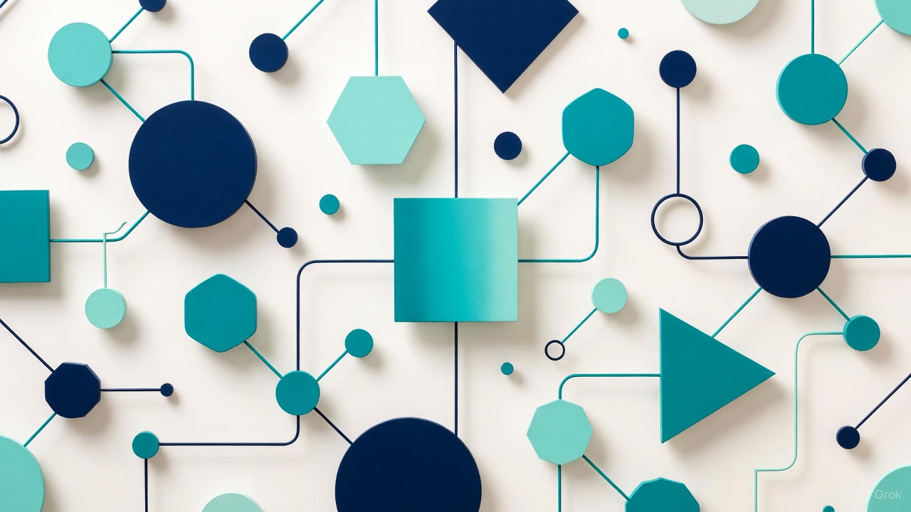 Technology network background